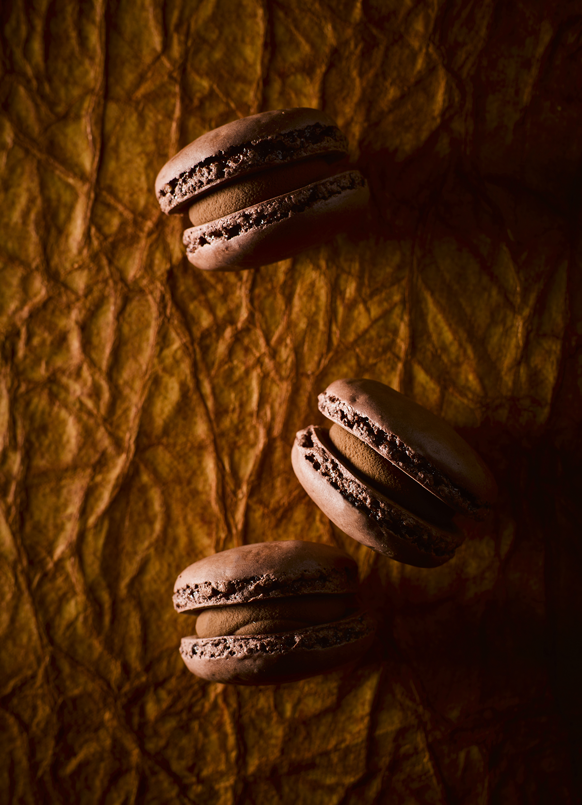 macarons chocolat photo culinaire studio pix side